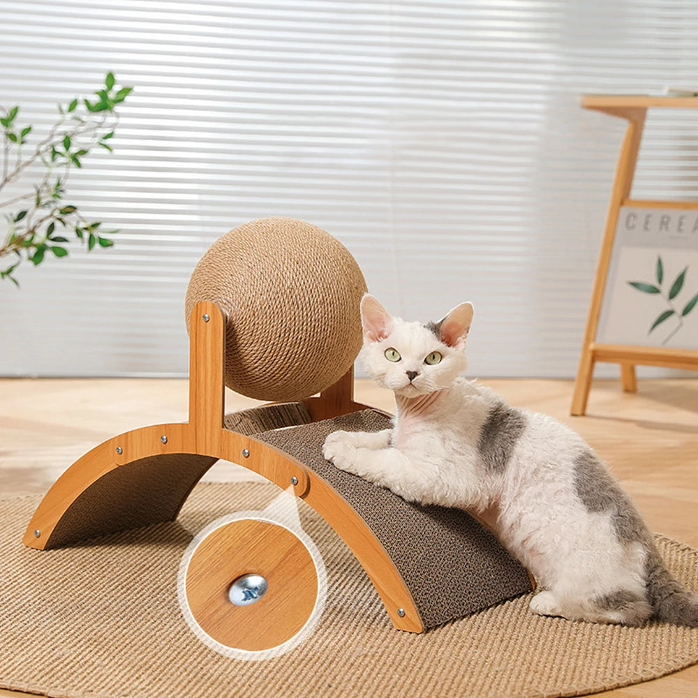 image showing the screw detail of Wooden Sisal Cat Scratcher