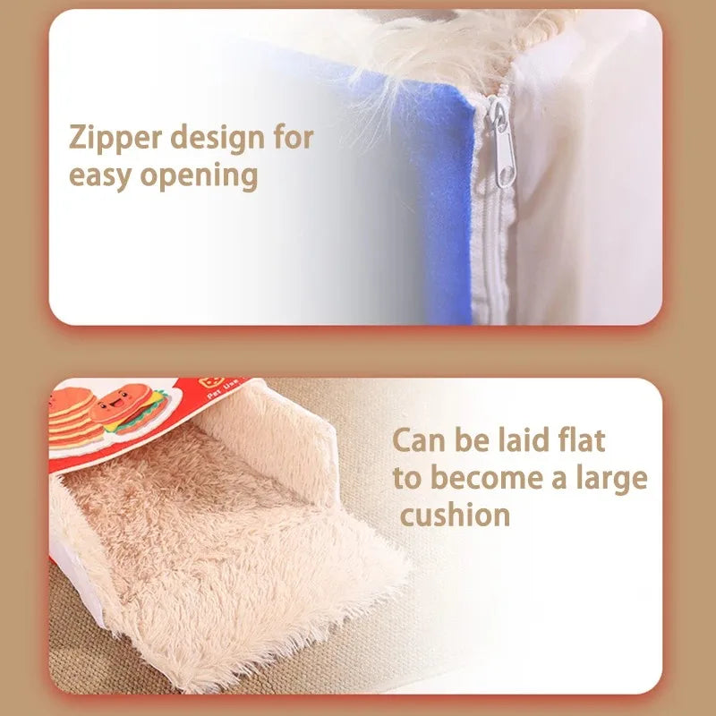 close up image of Snack Box Enclosed Cat House showing detailed features