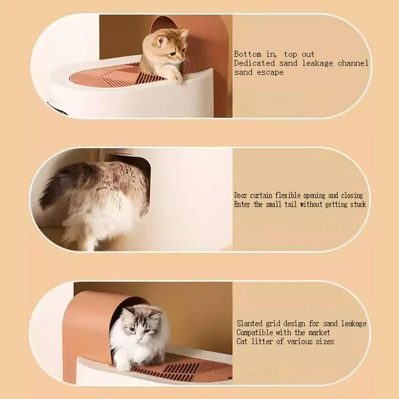Details and Features of Using Dual-Entrance Odor Control Cat Litter Box