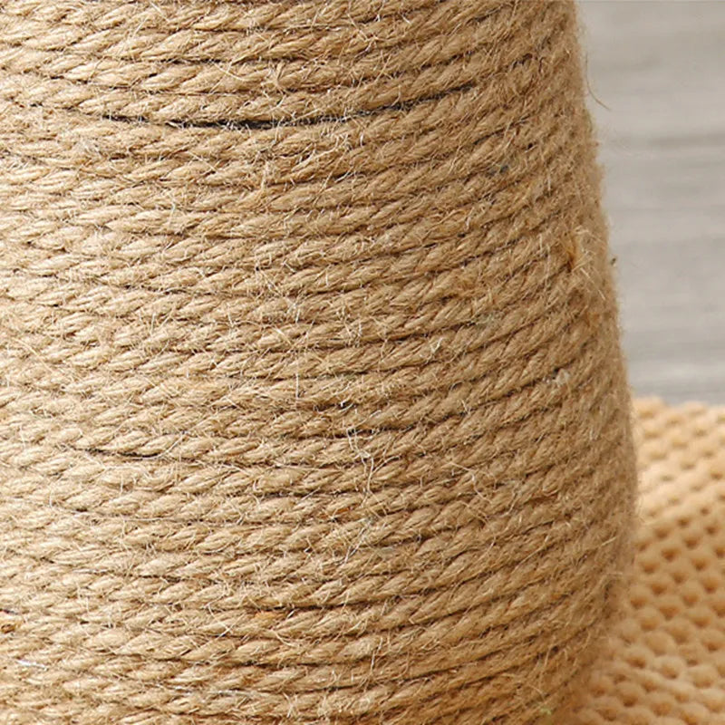 Mushroom Sisal Cat Scratching Post Close up Image on Post