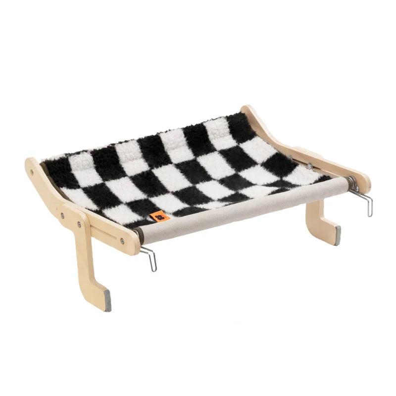Checkerboard Cat Hammock Close Up Image