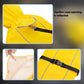 Outdoor Waterproof Dog Raincoat close up images showing the features of the coat