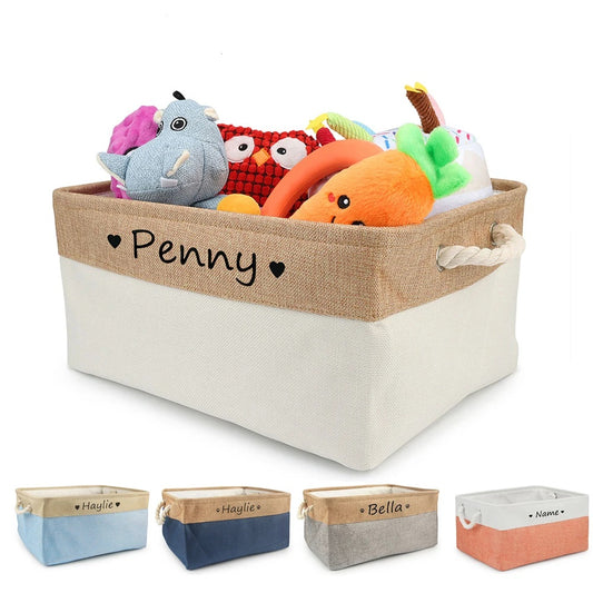 Dog Toy Box with Personalized Name Tag image with other box styles