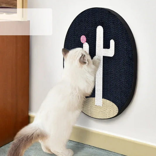 White Color Cactus Hanging Cat Scratching Mat with Cat Scratching