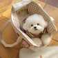 Portable Dog Travel Bag top image with dog inside