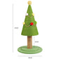 Christmas Tree Cat Scratching Post Image Showing Product Dimensions
