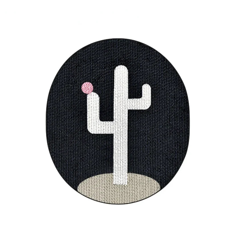 White Color Cactus Hanging Cat Scratching Mat Close Up