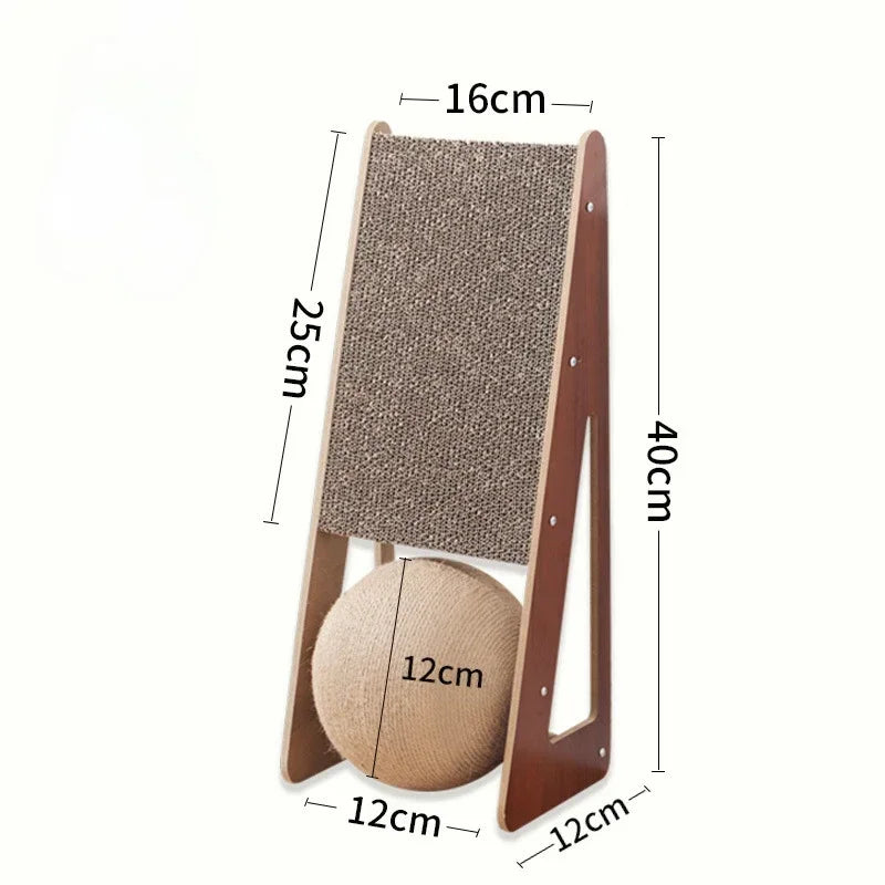 image showing the dimensions of Cat Scratching Board Climbing Toy