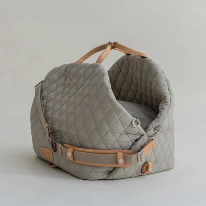 front image of grey color Comfort Minimalism Pet Carrier