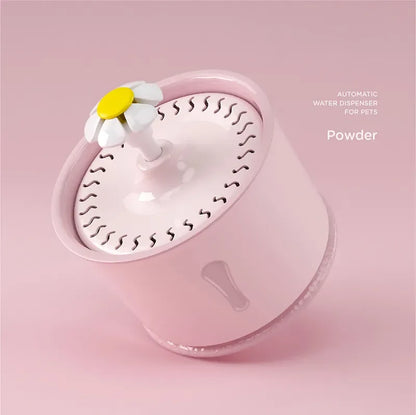 Pink Color Plastic Intelligent Automatic Cat Water Fountain 