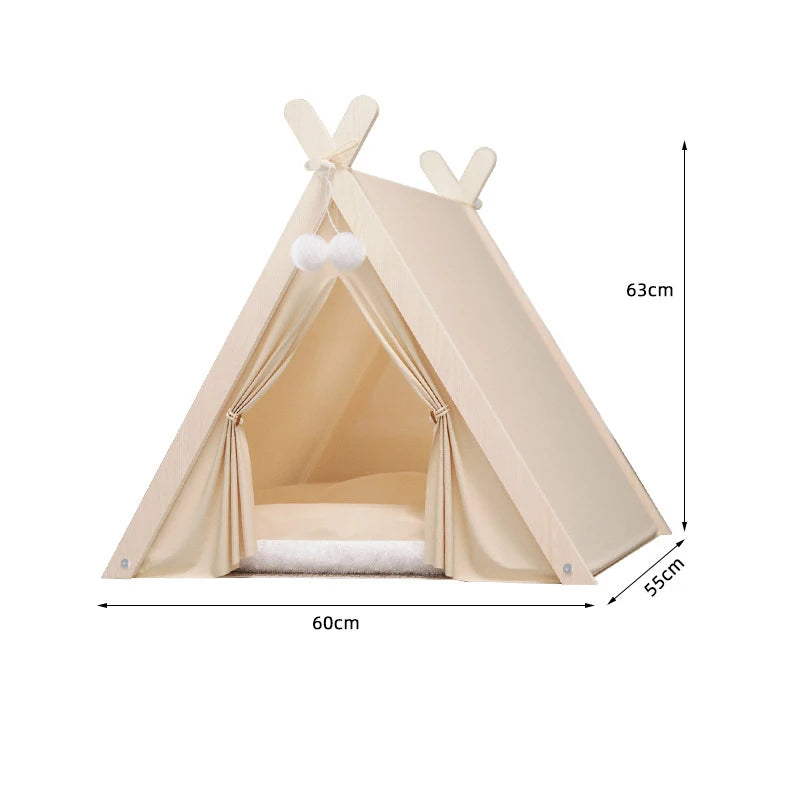 White Color Foldable Tent Pet House with Dimensions