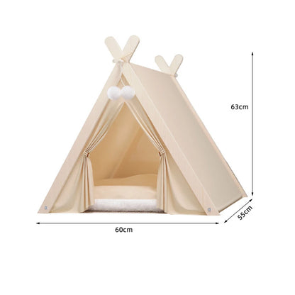 White Color Foldable Tent Pet House with Dimensions