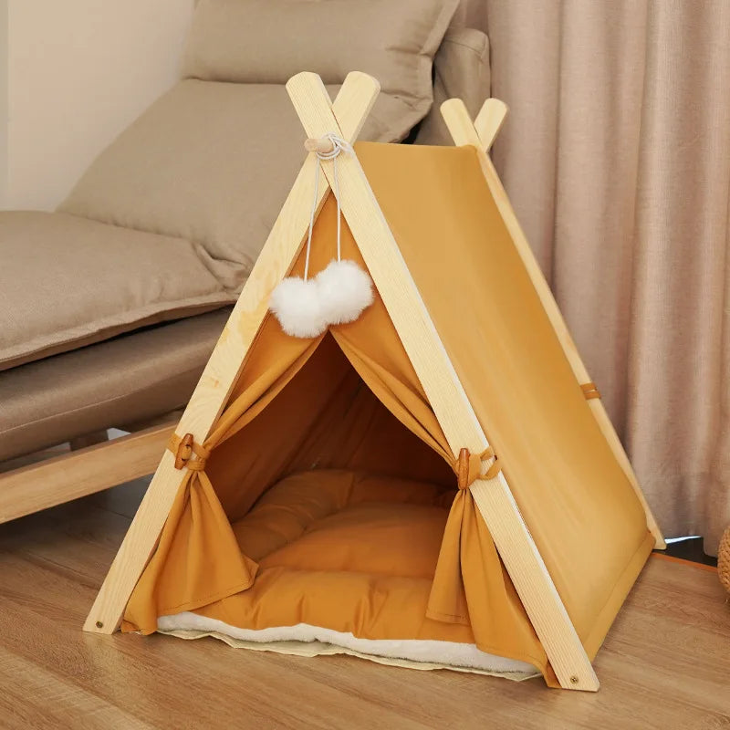 Brown Color Foldable Tent Pet House