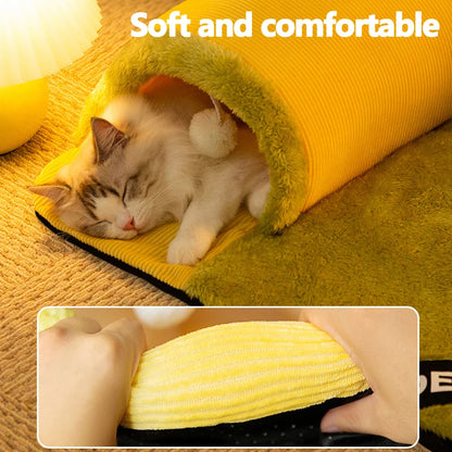 Cat Bed with Detachable Cat Tunnel Material Details