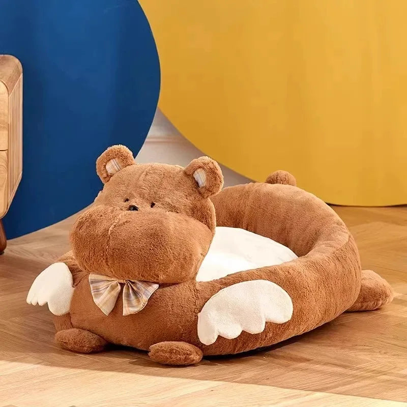 Side Image of Bear Style Pet Bed