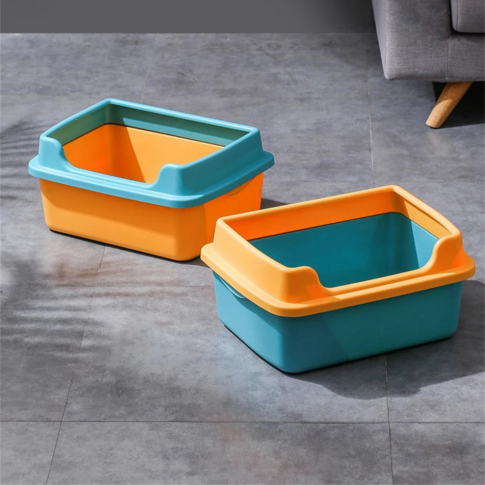 Two Anti-Splash Cat Litter Box Image