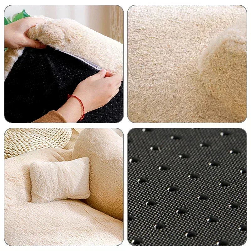 Detachable Plush Pet Sofa Details