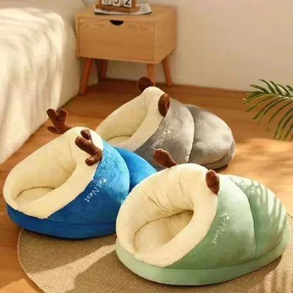 front image of three different colors Soft Slipper Pet House