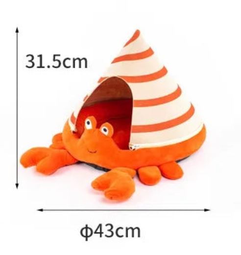 Crab Style Detachable Pet Beds Image Showing Dimensions