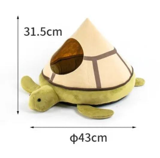 Turtle Style Detachable Pet Beds Image Showing Dimensions