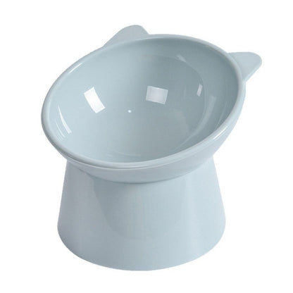 Blue color Elevated Pet Bowl front image